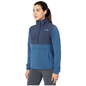 North Face Mountain Pullover Women’s Size Large 1/4 Snap Quilted Outdoors